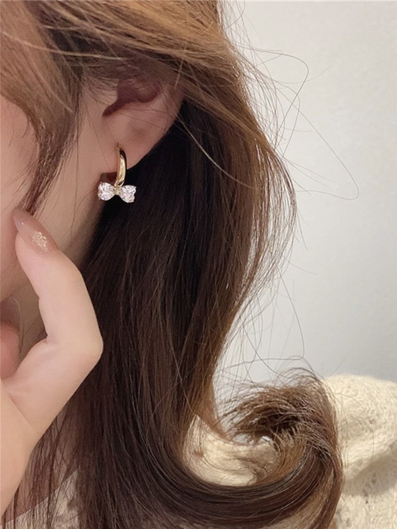 Bow Hoop Earrings