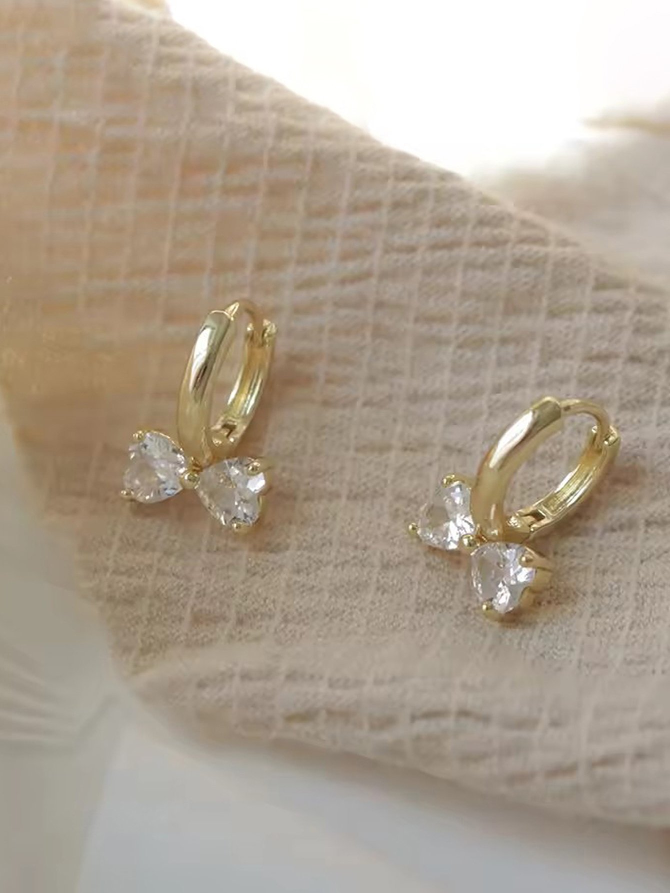 Bow Hoop Earrings