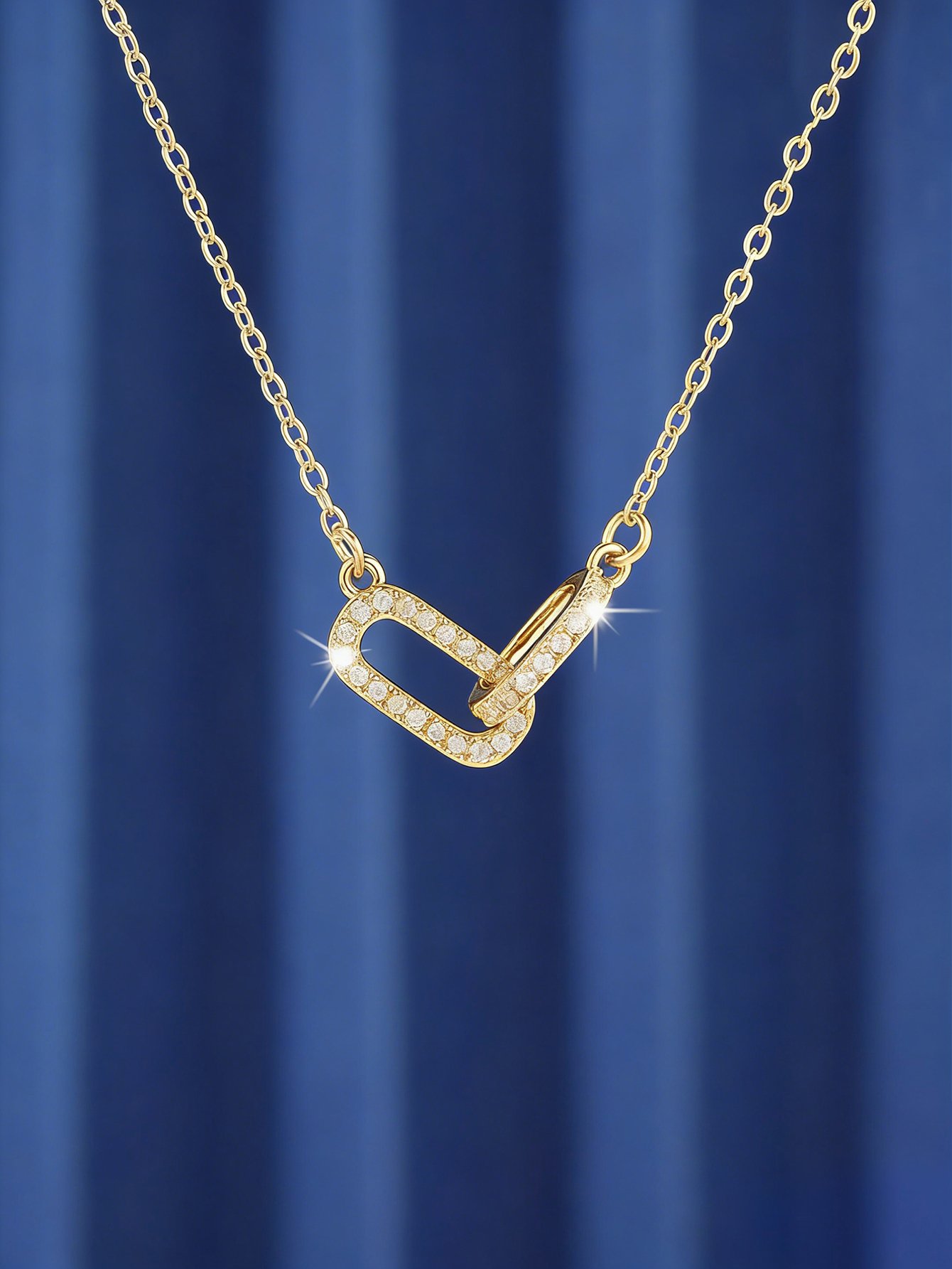 Interlocking Ring Pendant Necklace