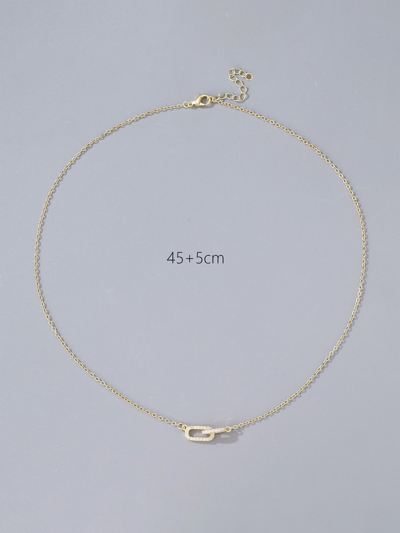 Interlocking Ring Pendant Necklace