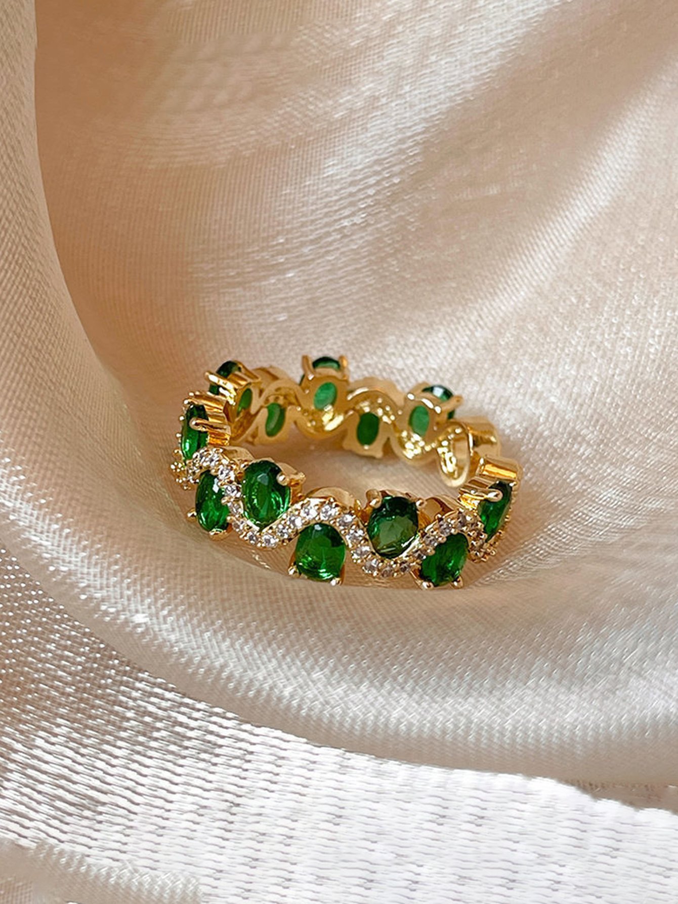 Gold Tone Embellished Ring