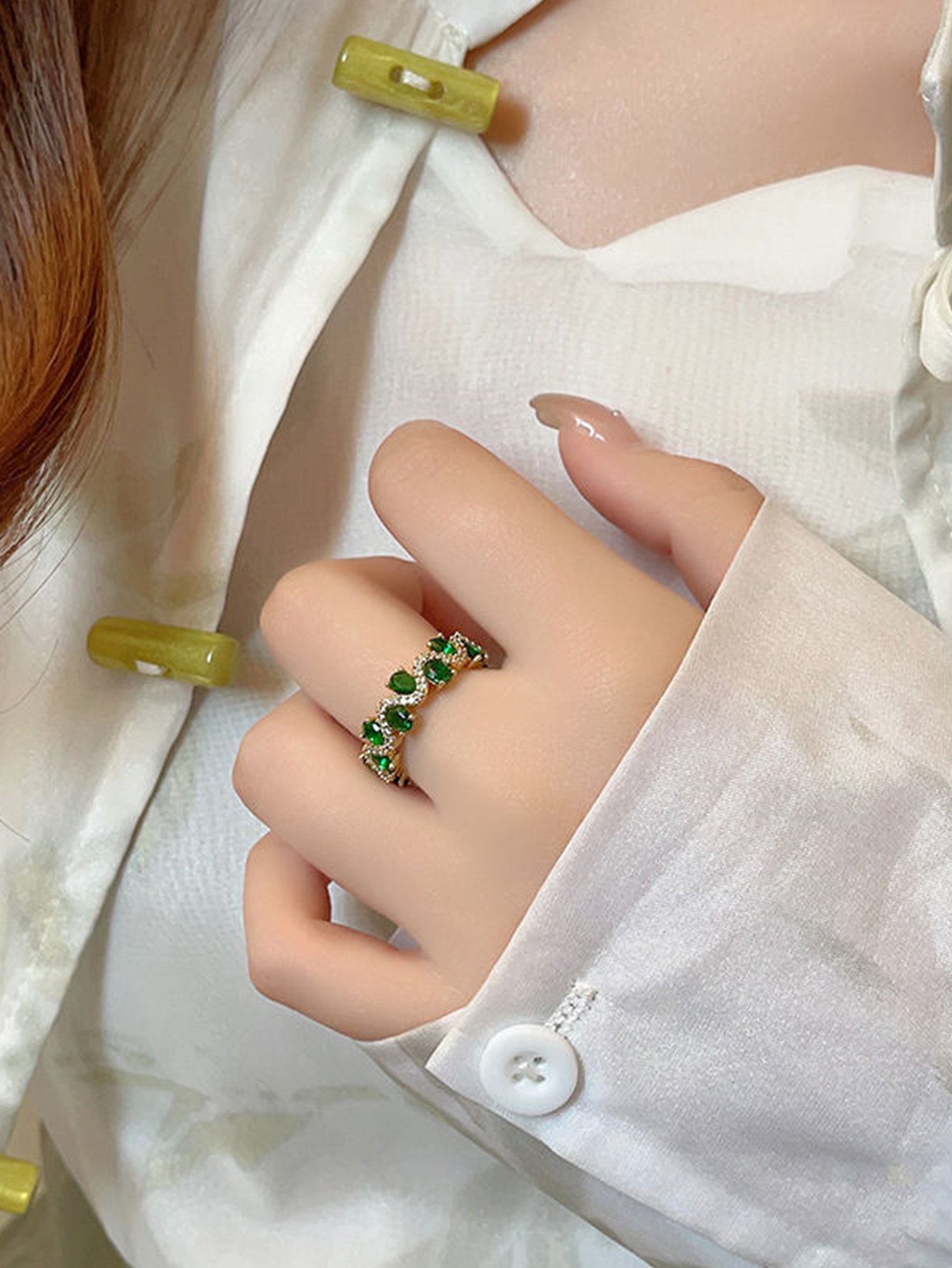 Gold Tone Embellished Ring