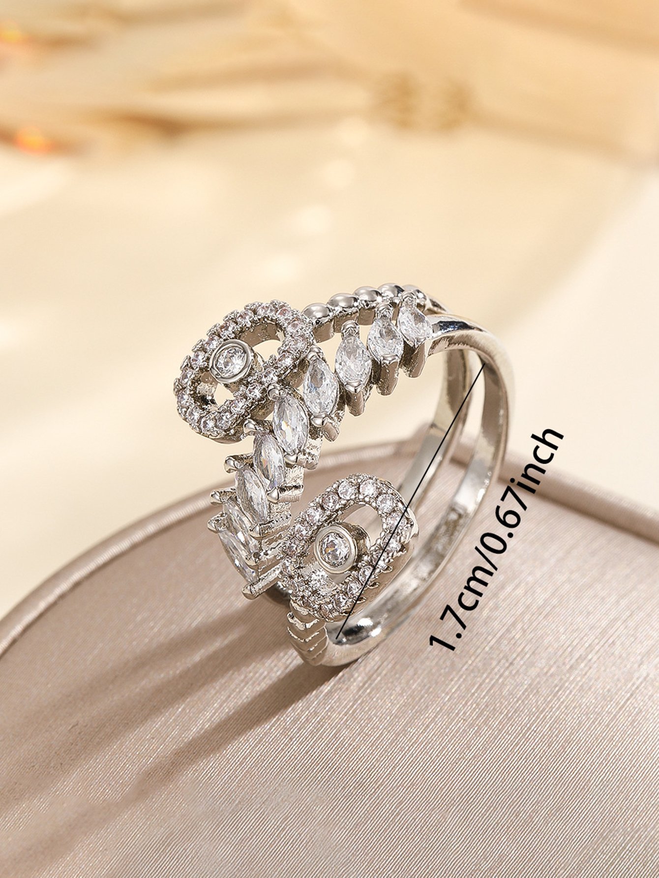 Silver Embellished Ring
