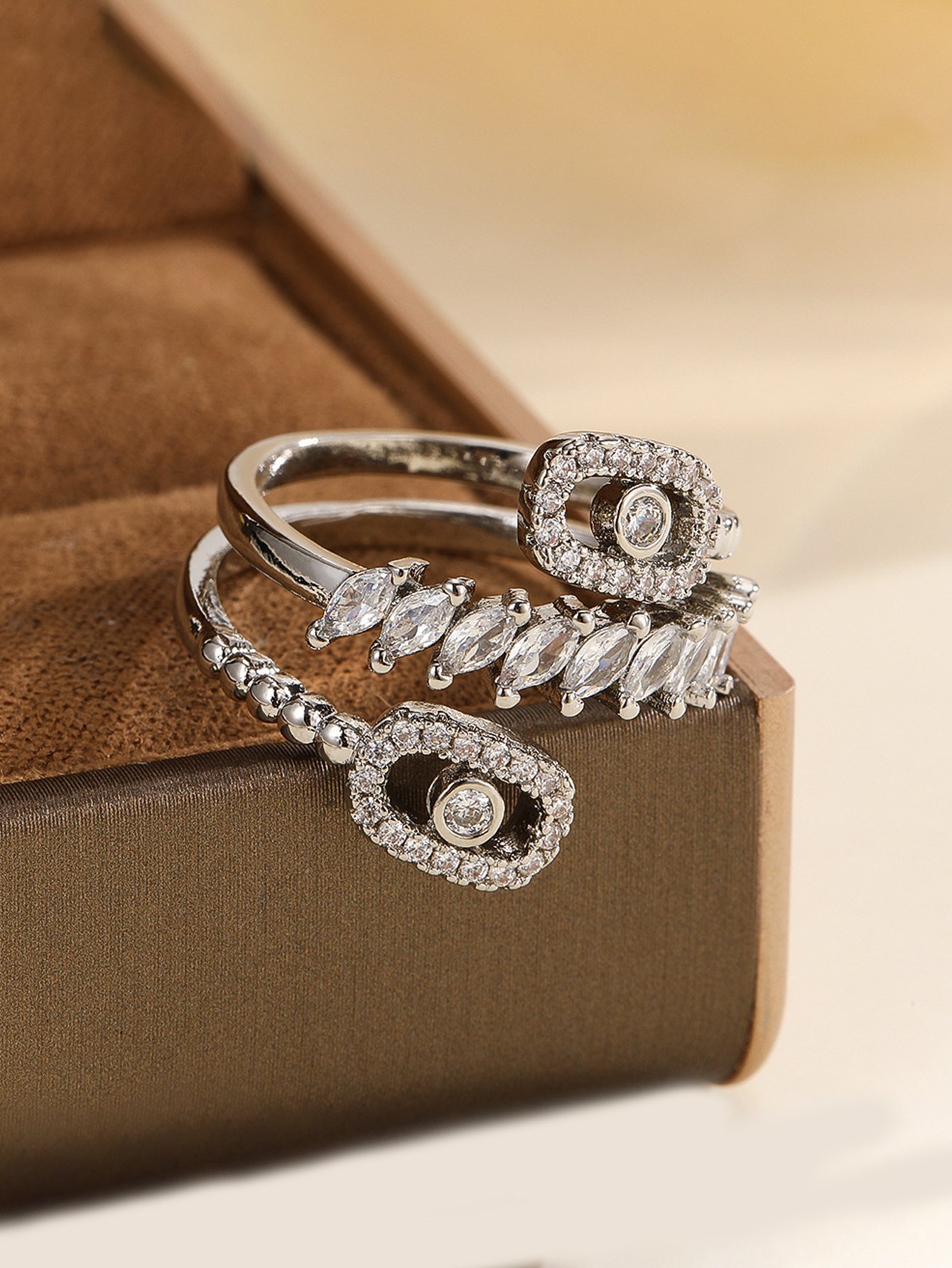 Silver Embellished Ring