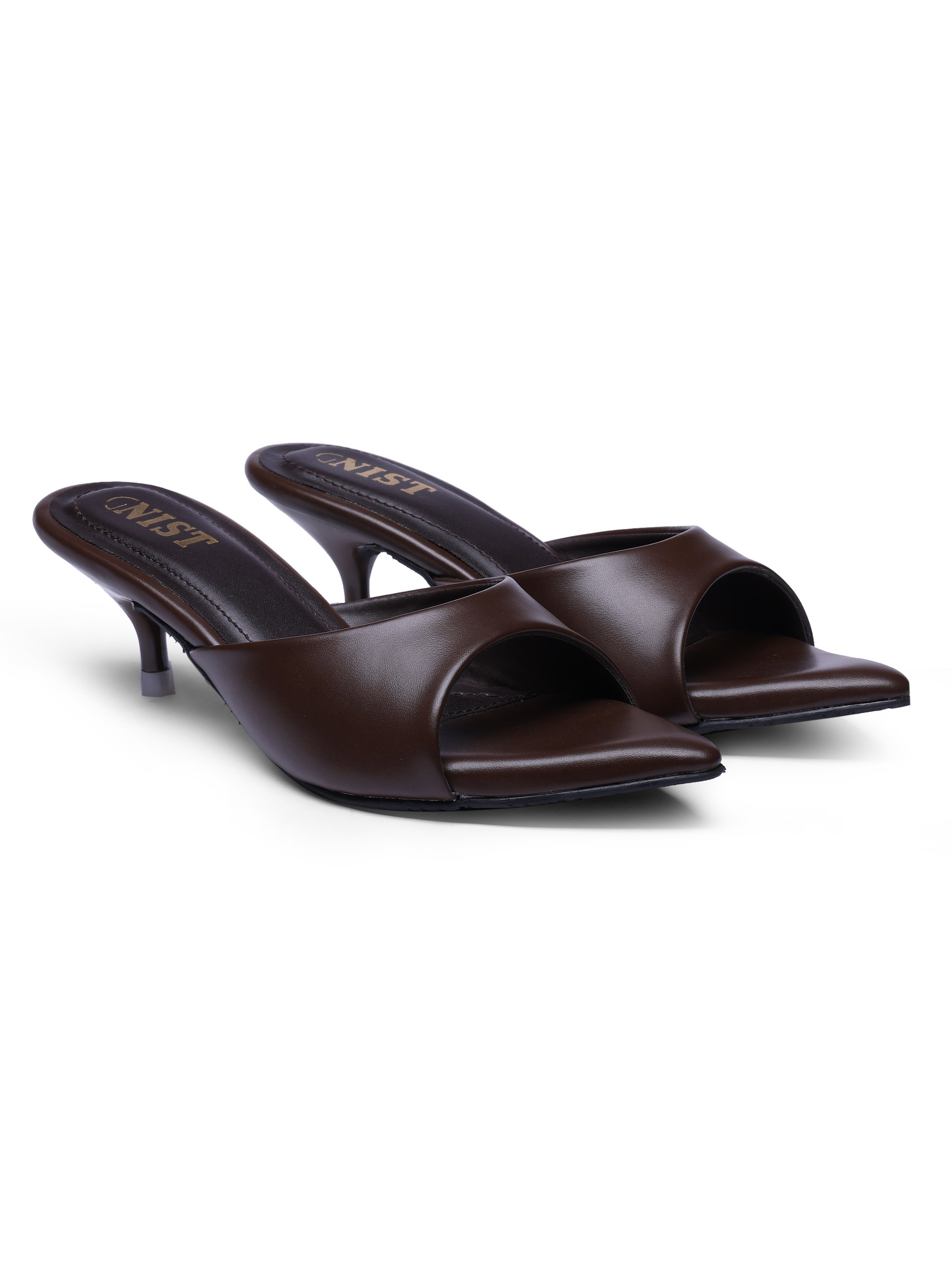 Brown Low Heel Sandals 