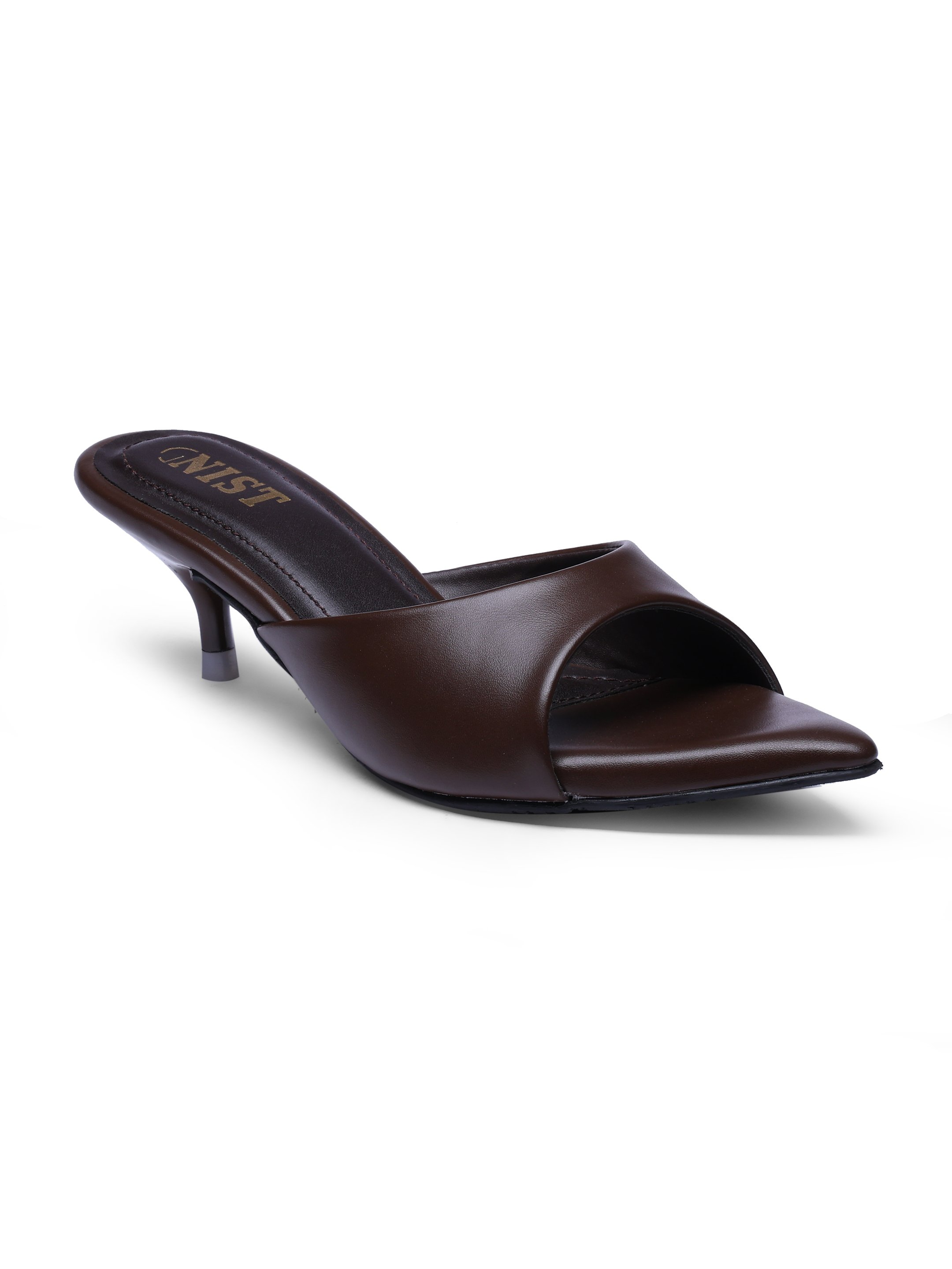 Brown Low Heel Sandals 