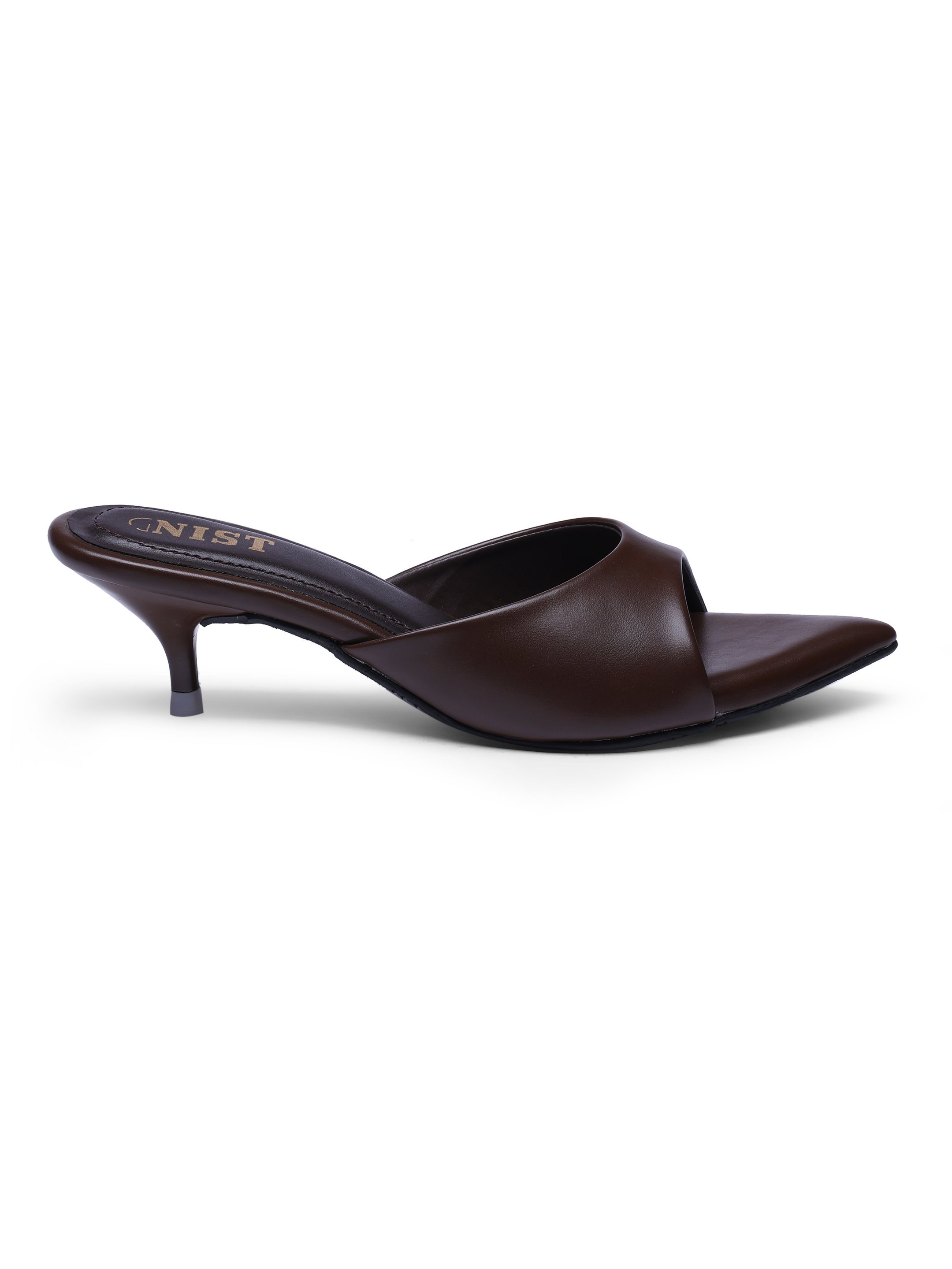 Brown Low Heel Sandals 