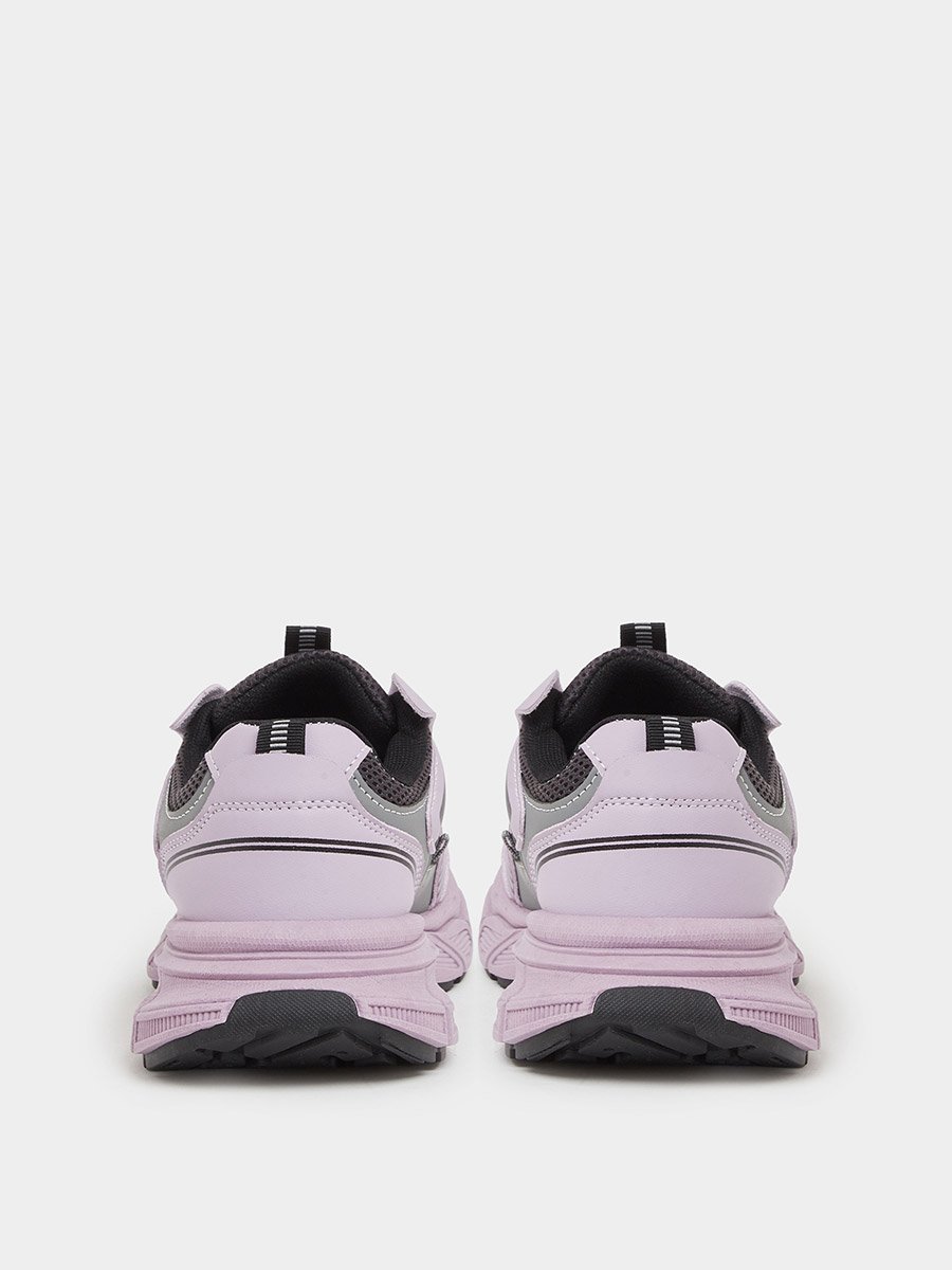 Purple Chunky Sole Sports Sneakers
