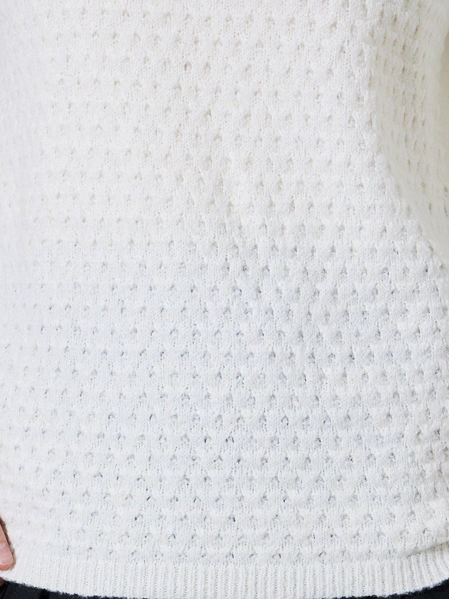 Off White Regular Fit Knit Jumper