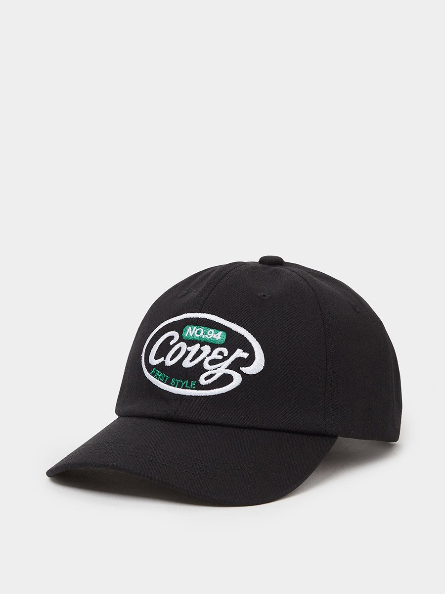 Black Embroidered Baseball Cap