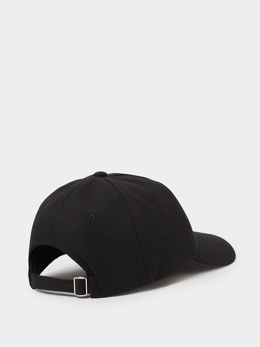 Black Embroidered Baseball Cap