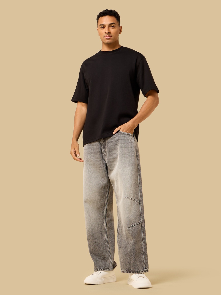 Baggy Fit Dart Detail Jeans