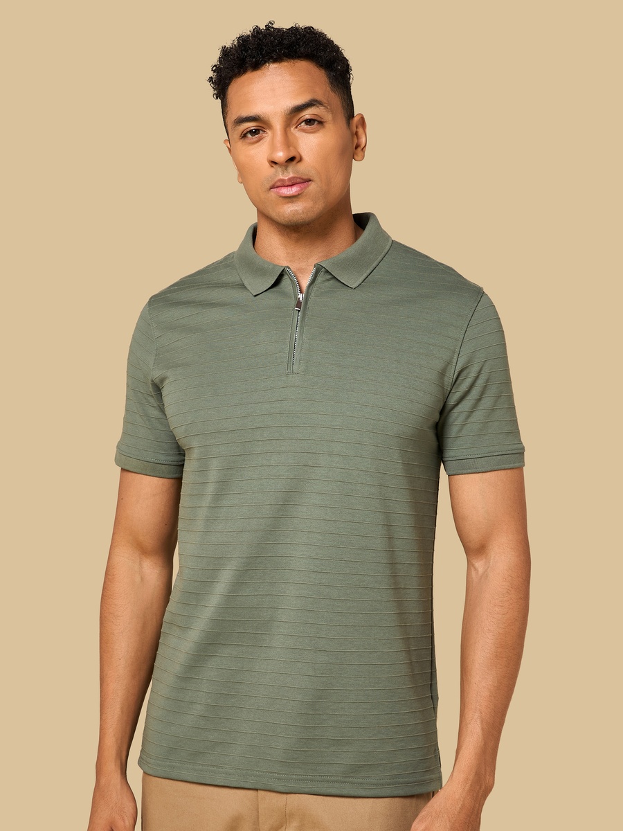 Textured Polo T-Shirt
