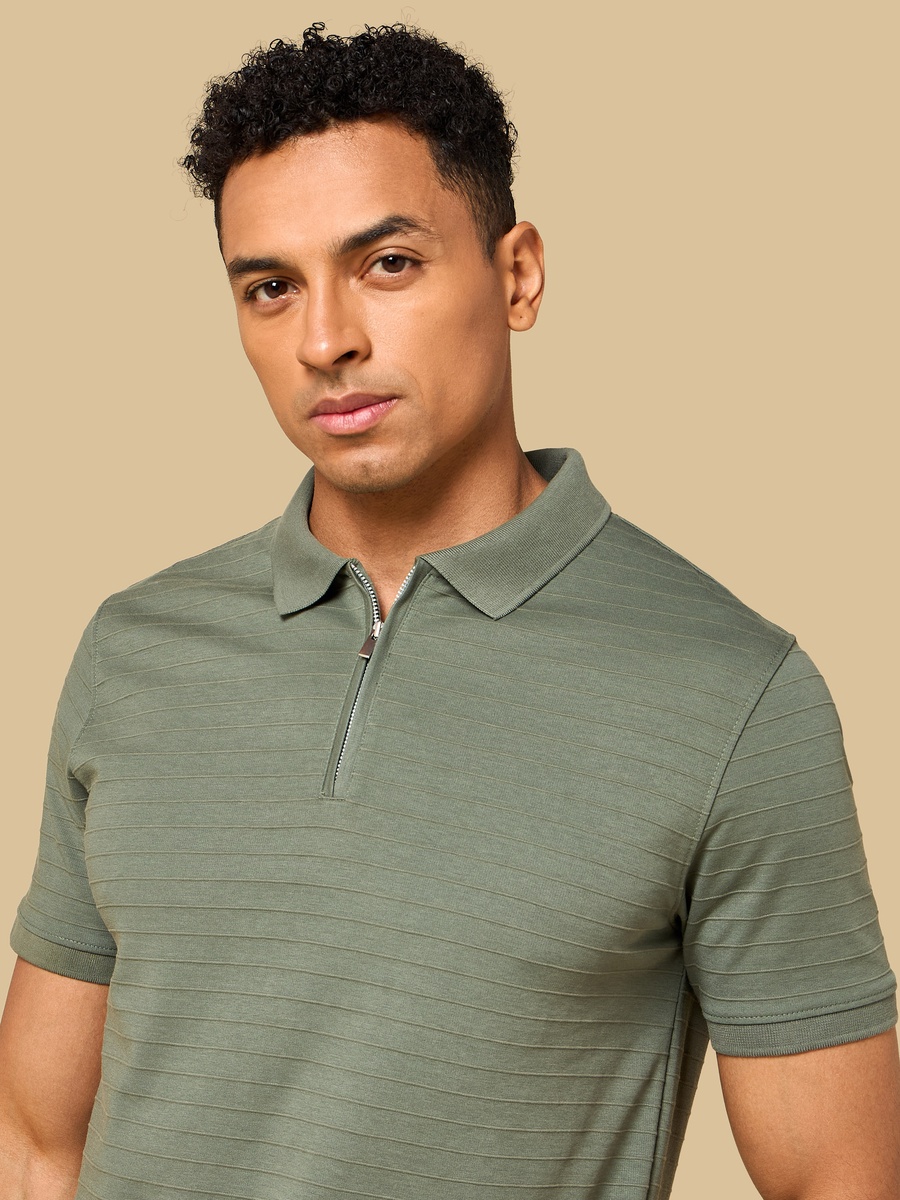 Textured Polo T-Shirt
