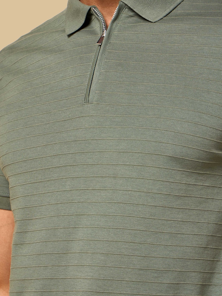 Textured Polo T-Shirt
