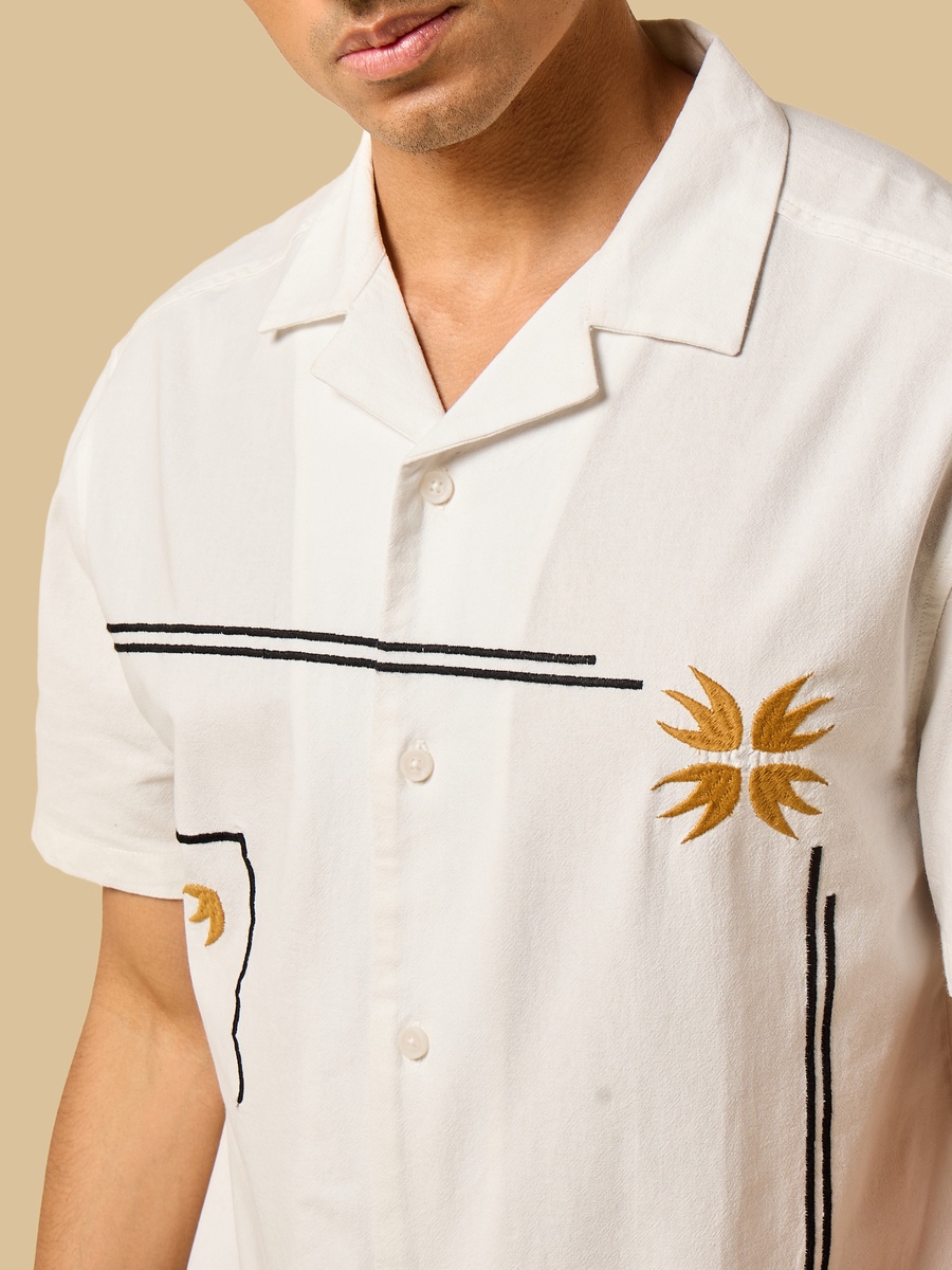 Relaxed Fit Embroidered Shirt