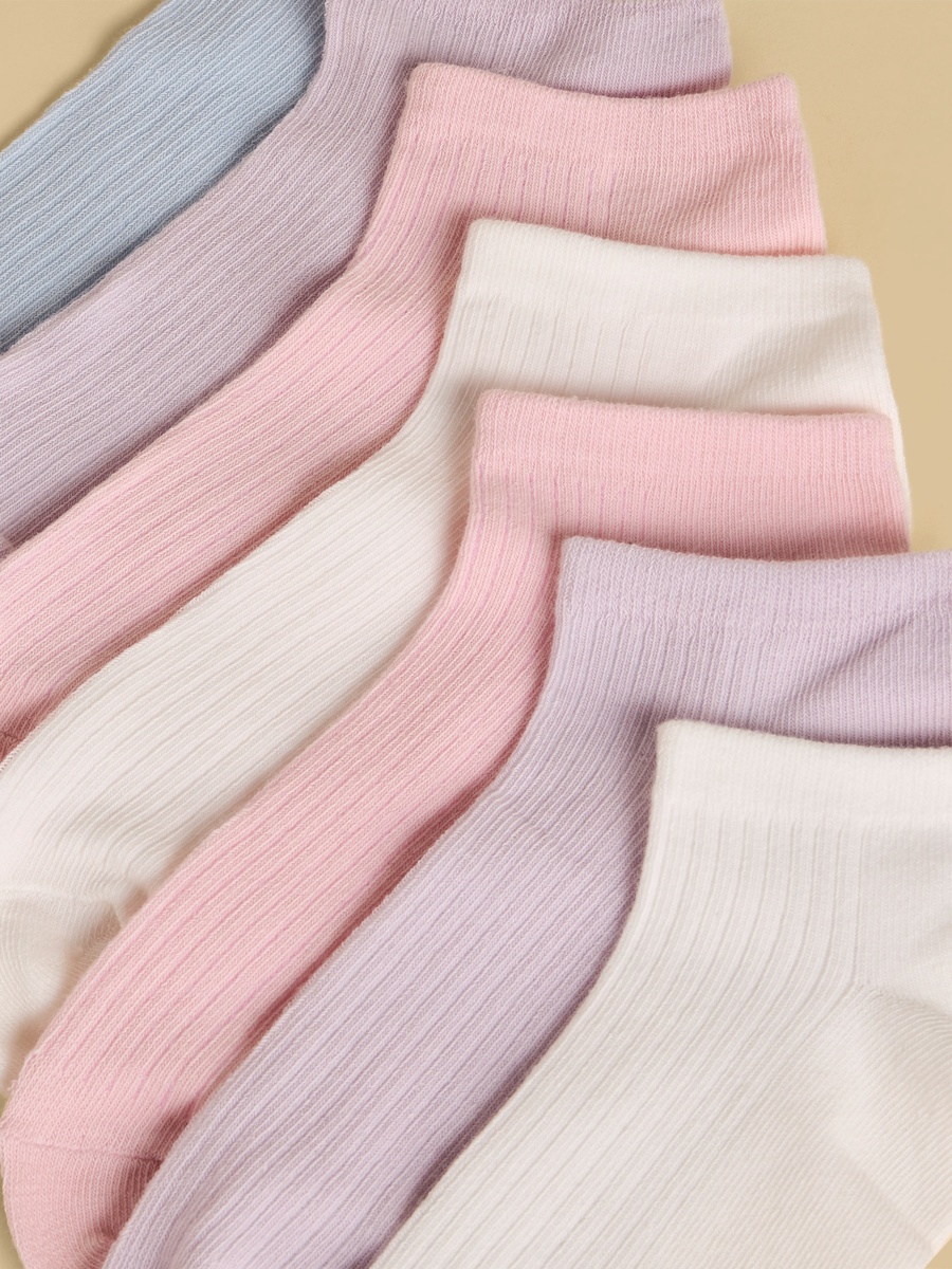 Pack of 7 - Ribbed Ankle Length Socks