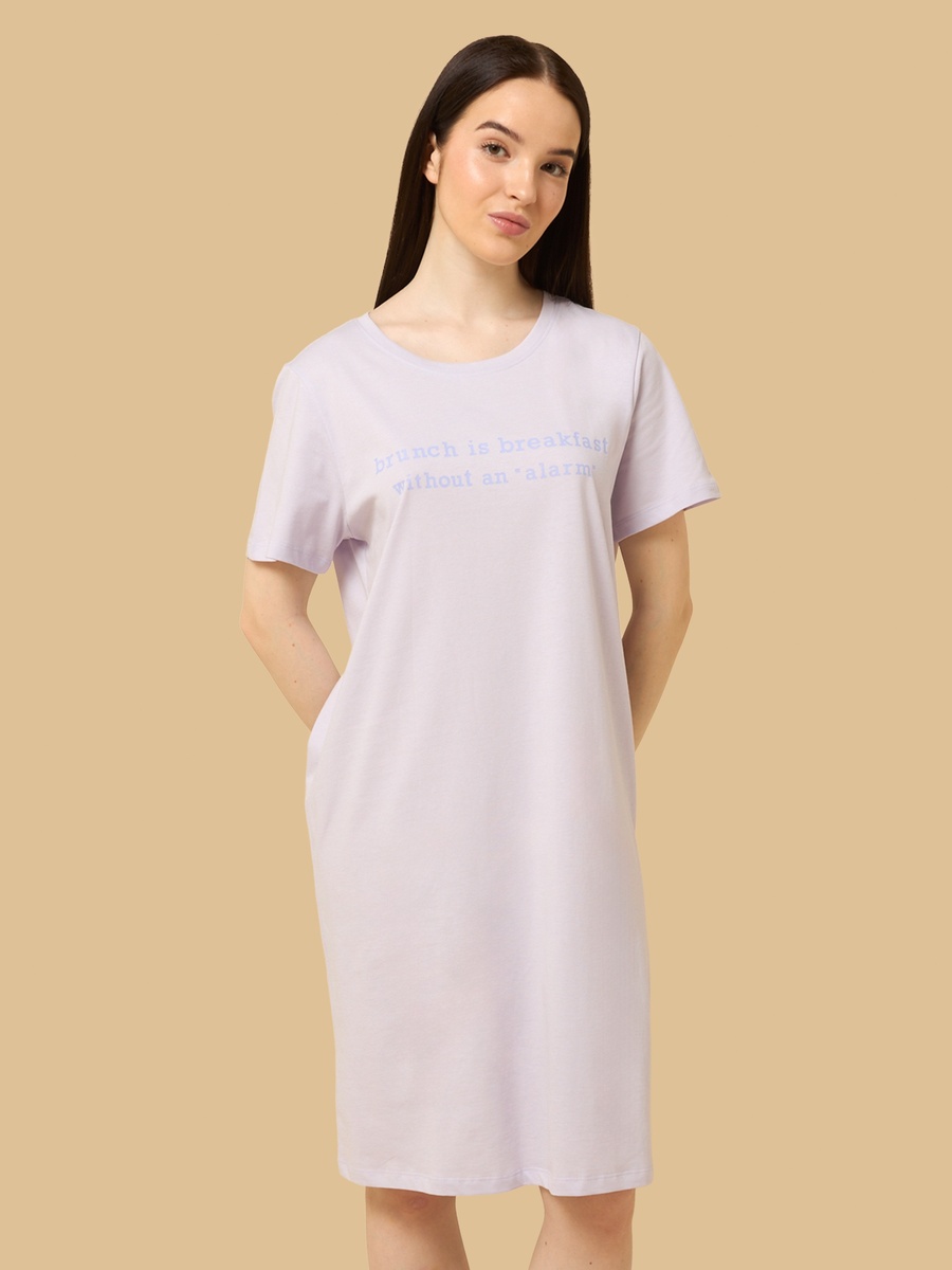 Slogan Print Sleepshirt