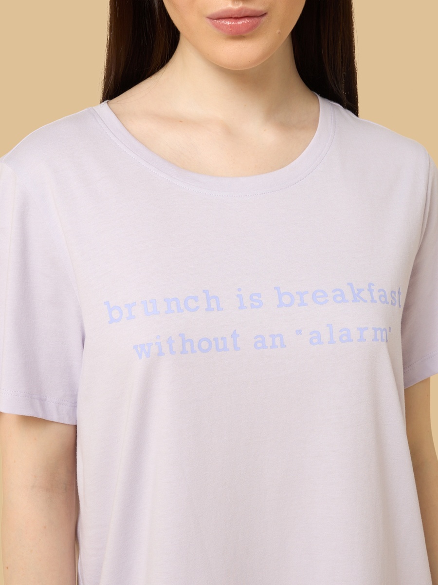 Slogan Print Sleepshirt