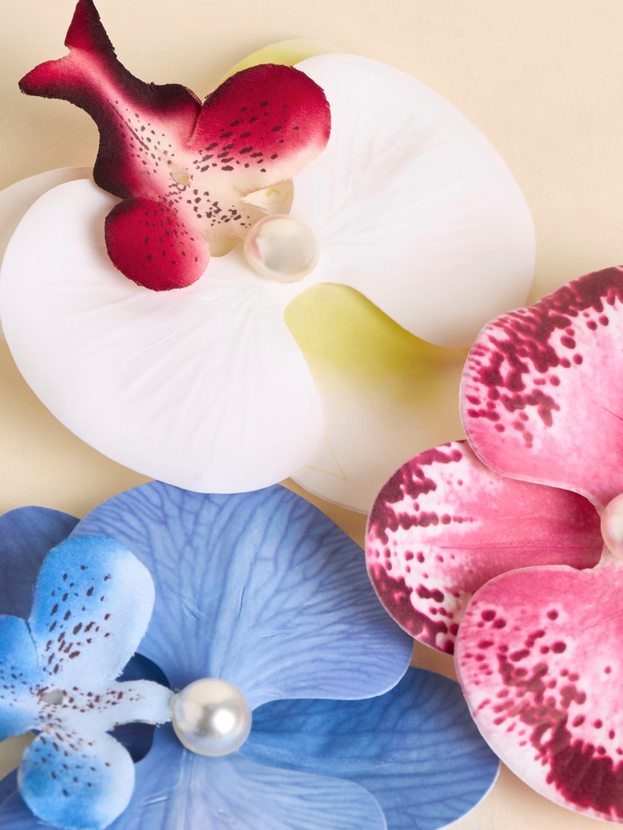 Pack of 3 - Embellished Floral Hair Clip