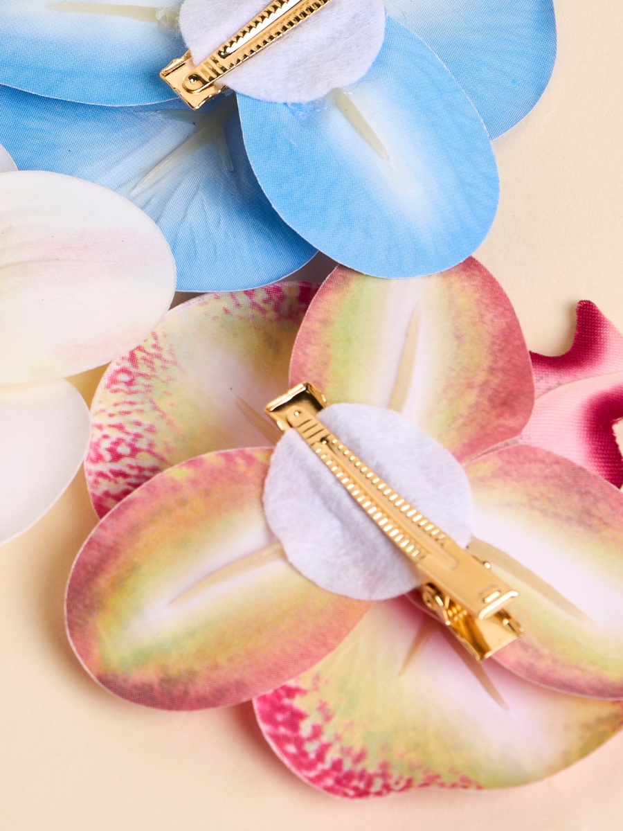 Pack of 3 - Embellished Floral Hair Clip