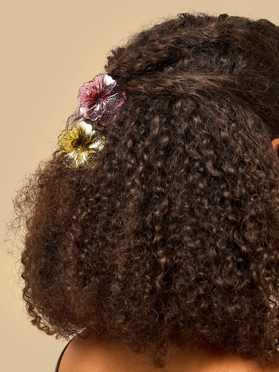 Pack of 6 - Floral Hair Clamp