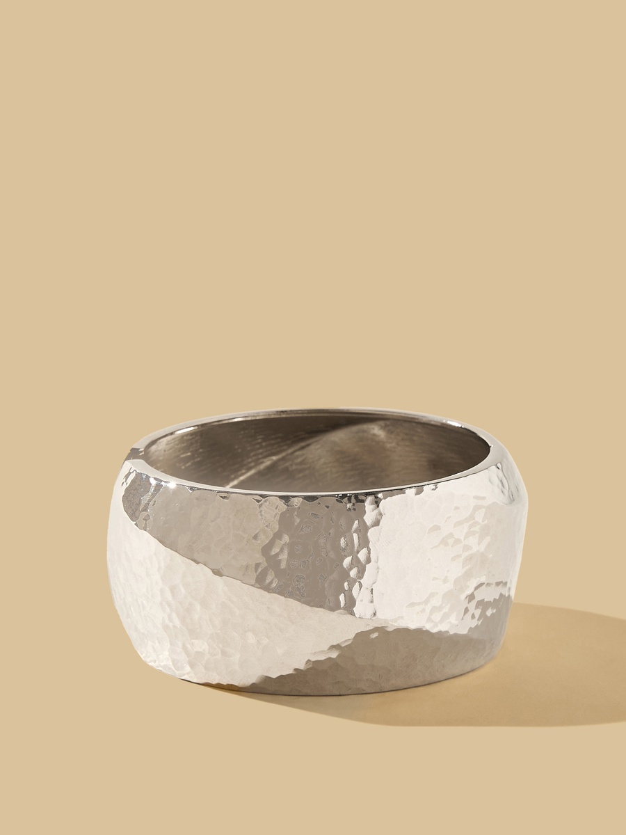 Hammered Textured Cuff Bracelet