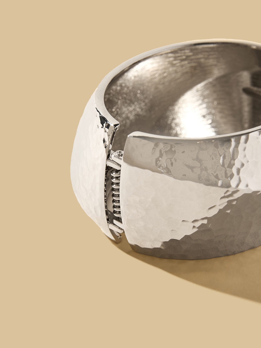Hammered Textured Cuff Bracelet
