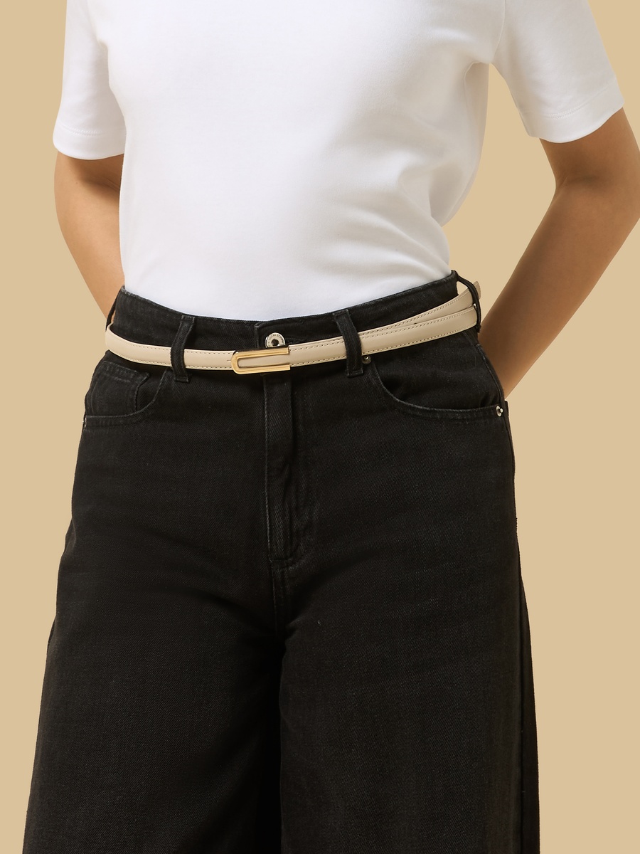 Pack of 2 - Plain Belt with Buckle Closure