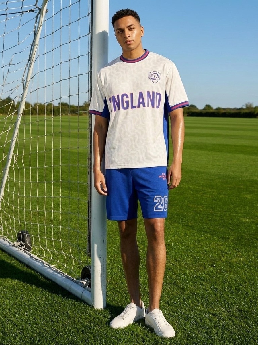 England Print Relaxed Fit T-Shirt