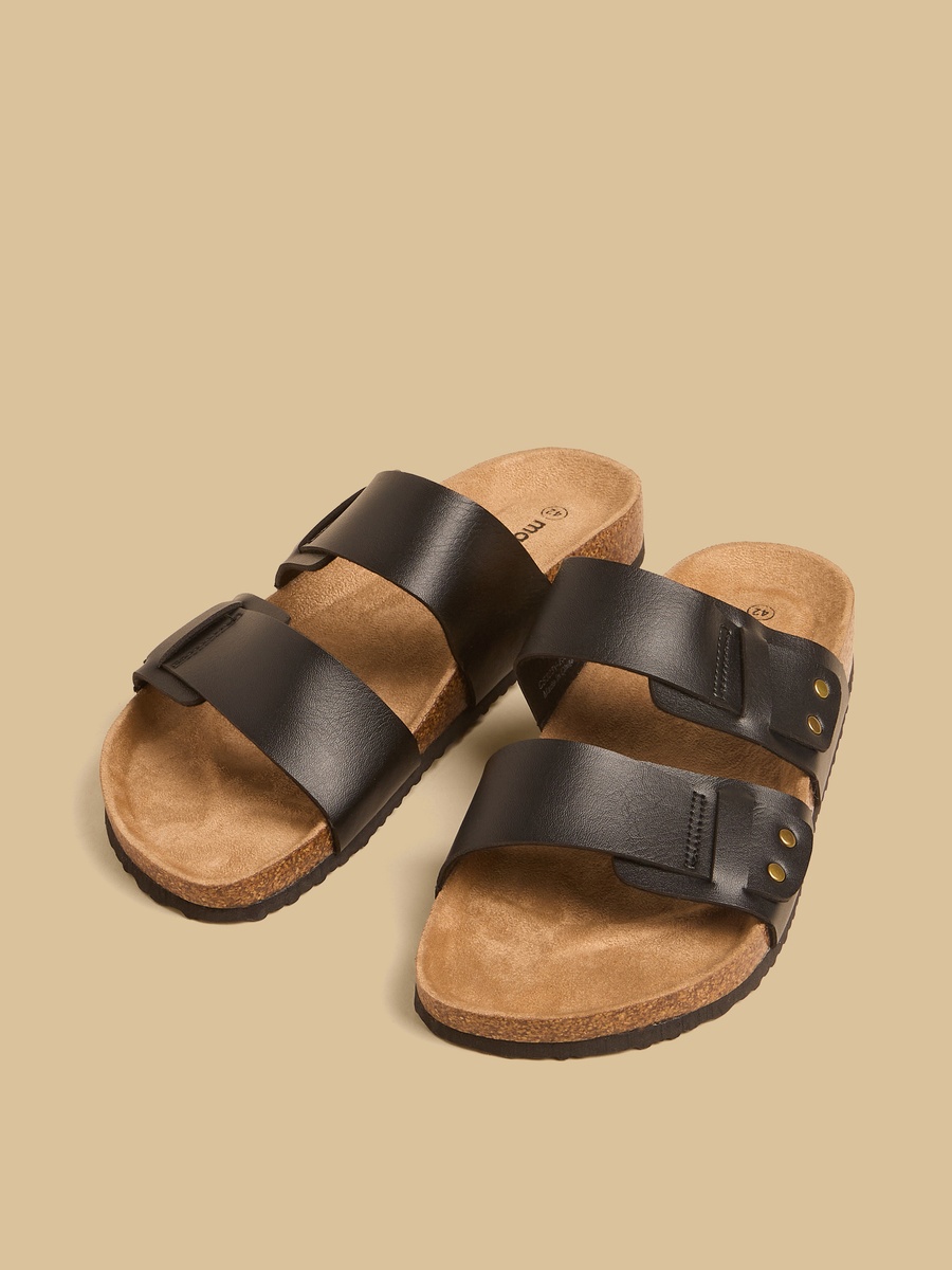 Stud Embellished Slip-On Sandals