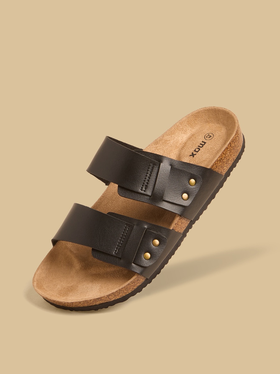 Stud Embellished Slip-On Sandals