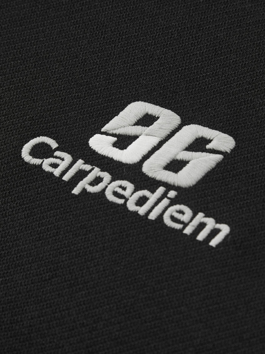 Half Zip Sweatshirt with Embroidered Detail