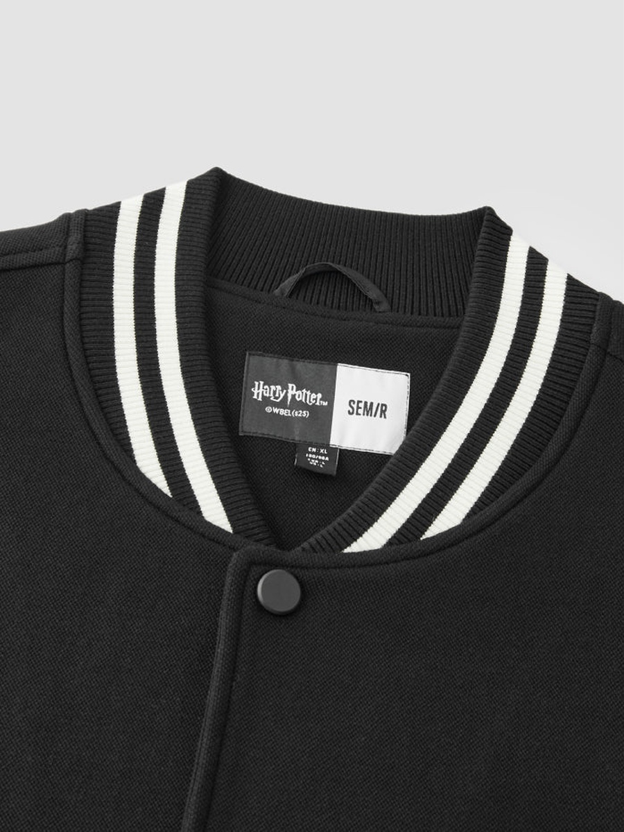 Varsity Jacket with Embroidered Crest