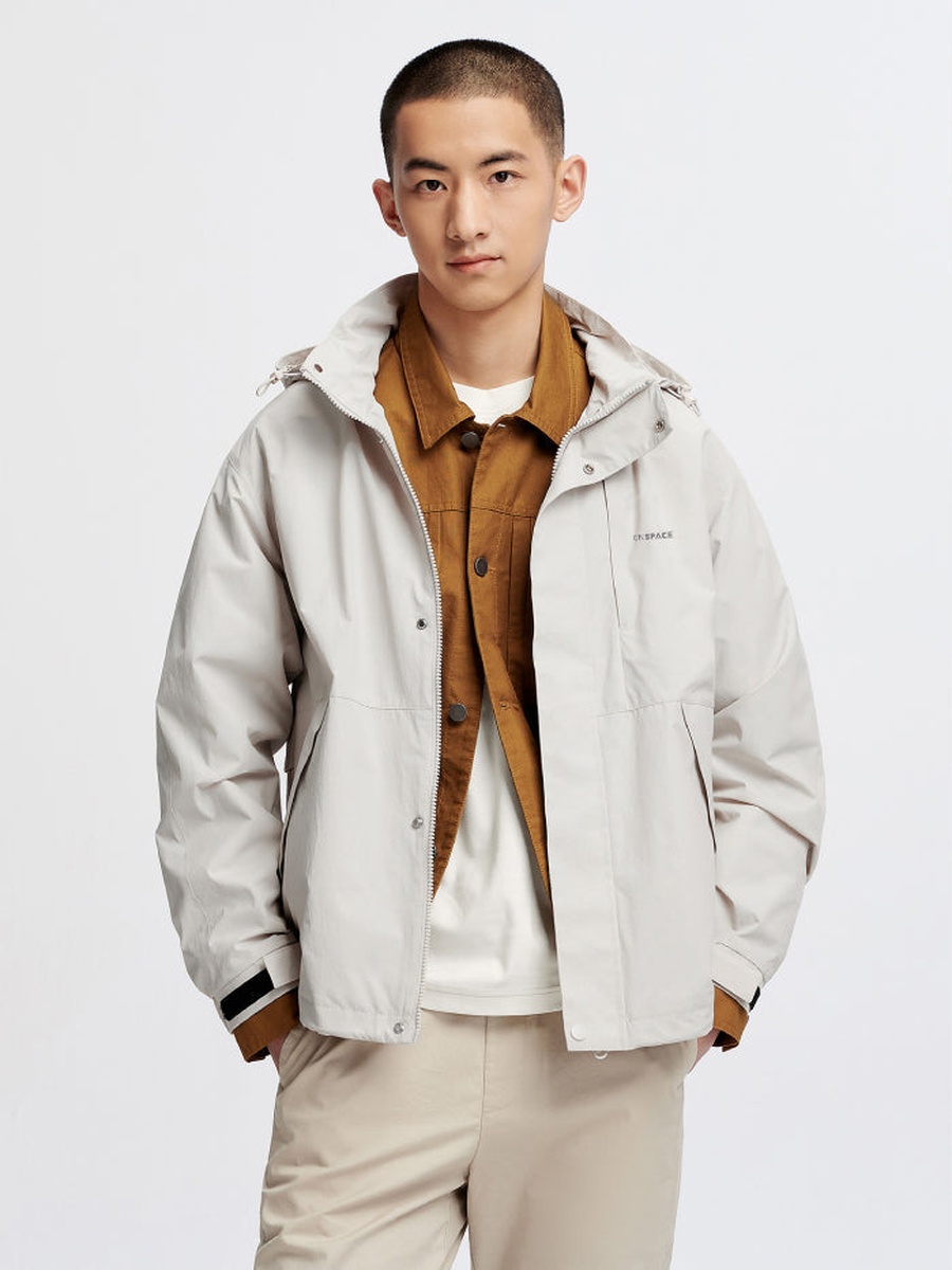 Hooded Jacket with Front Pockets