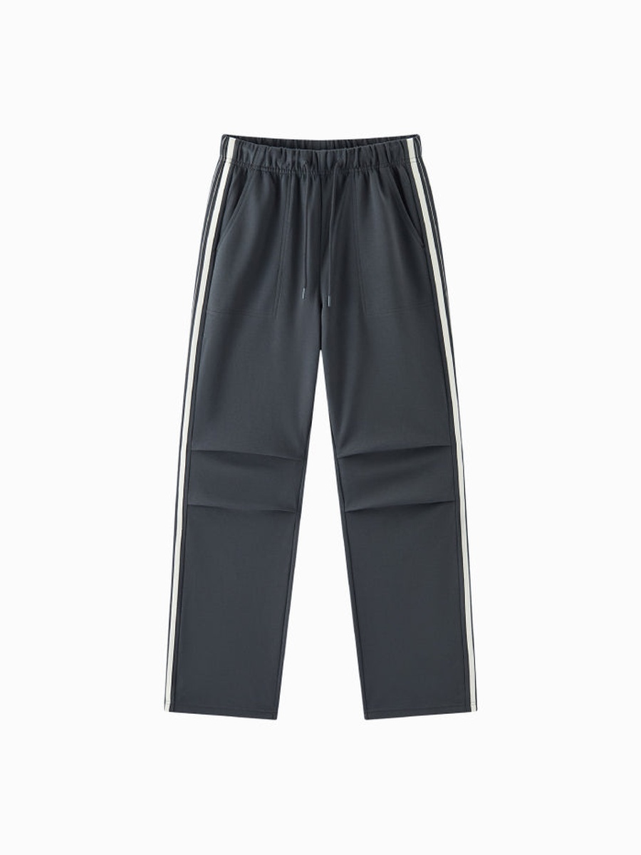 Women Straight Leg Track Pants with Side Stripes