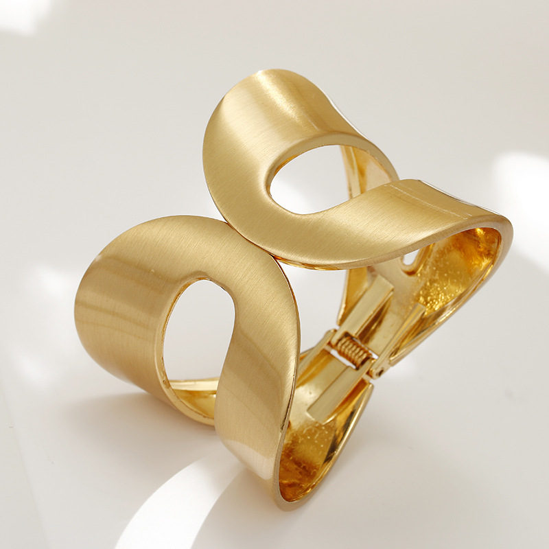 Gold Matte Finish Bangle Bracelet