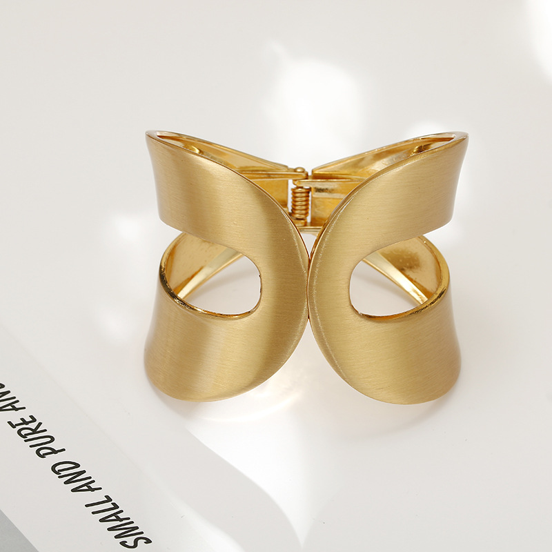 Gold Matte Finish Bangle Bracelet