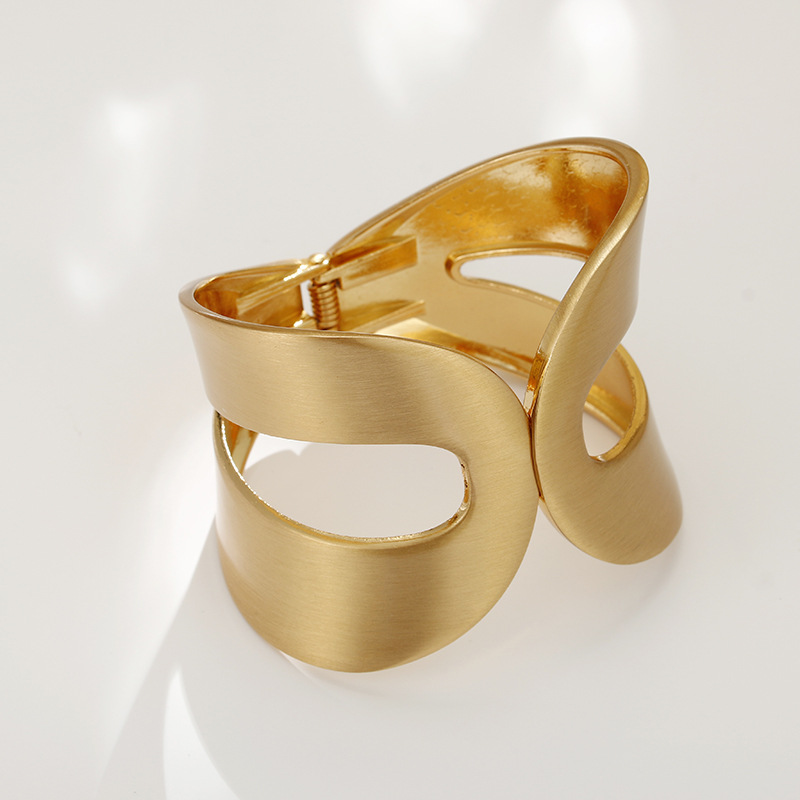 Gold Matte Finish Bangle Bracelet