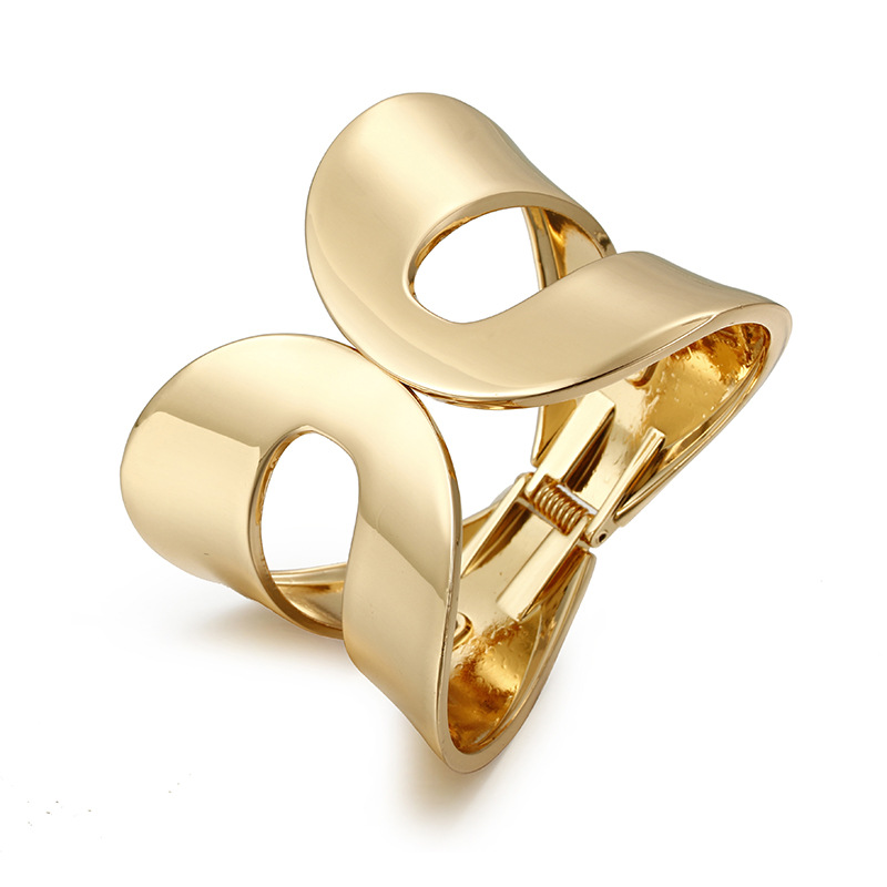 Gold Matte Finish Bangle Bracelet