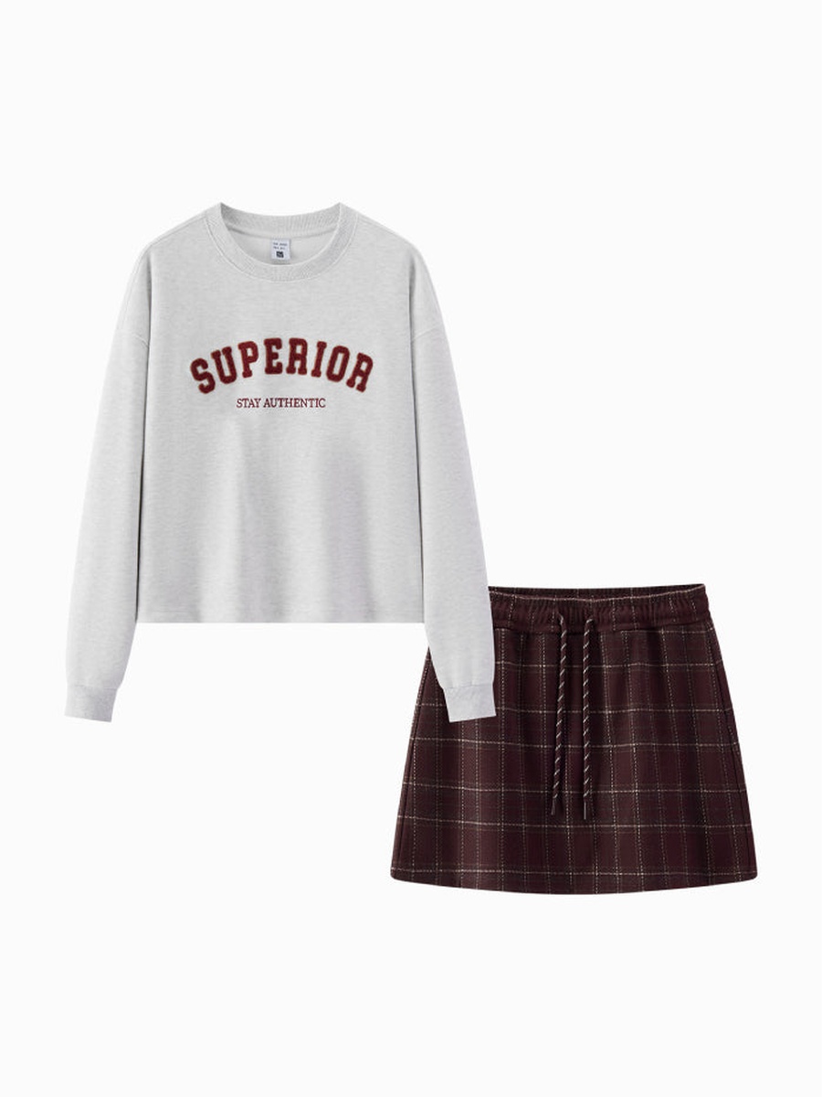 Womens Sweatshirt and Skirt Set