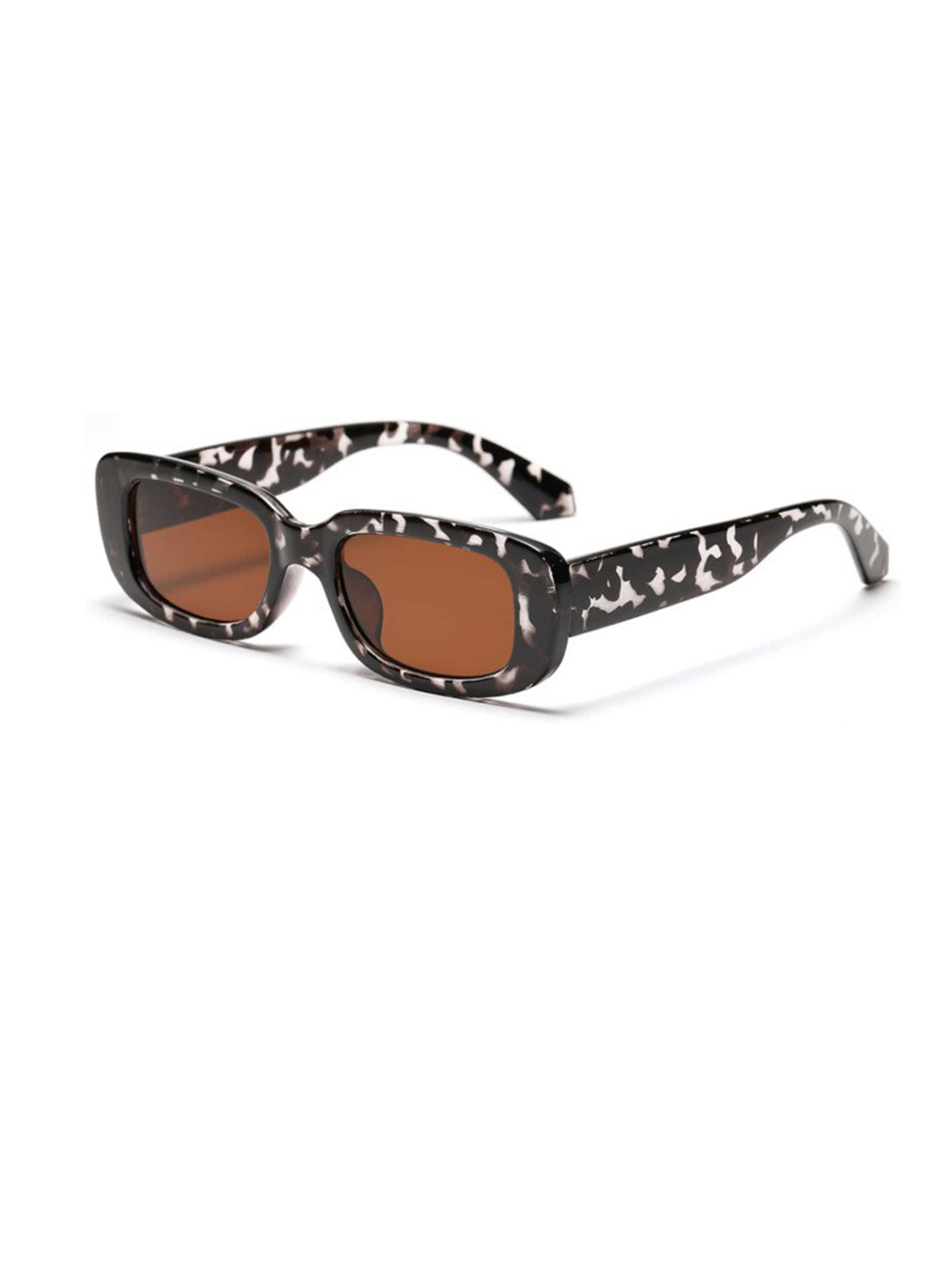 Multi-Color Rectangle Pattern Sunglasses