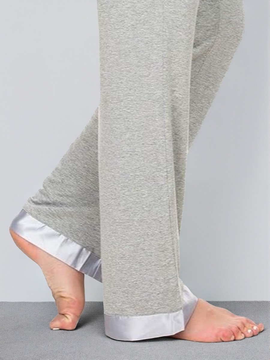 Grey Solid Lounge Pants