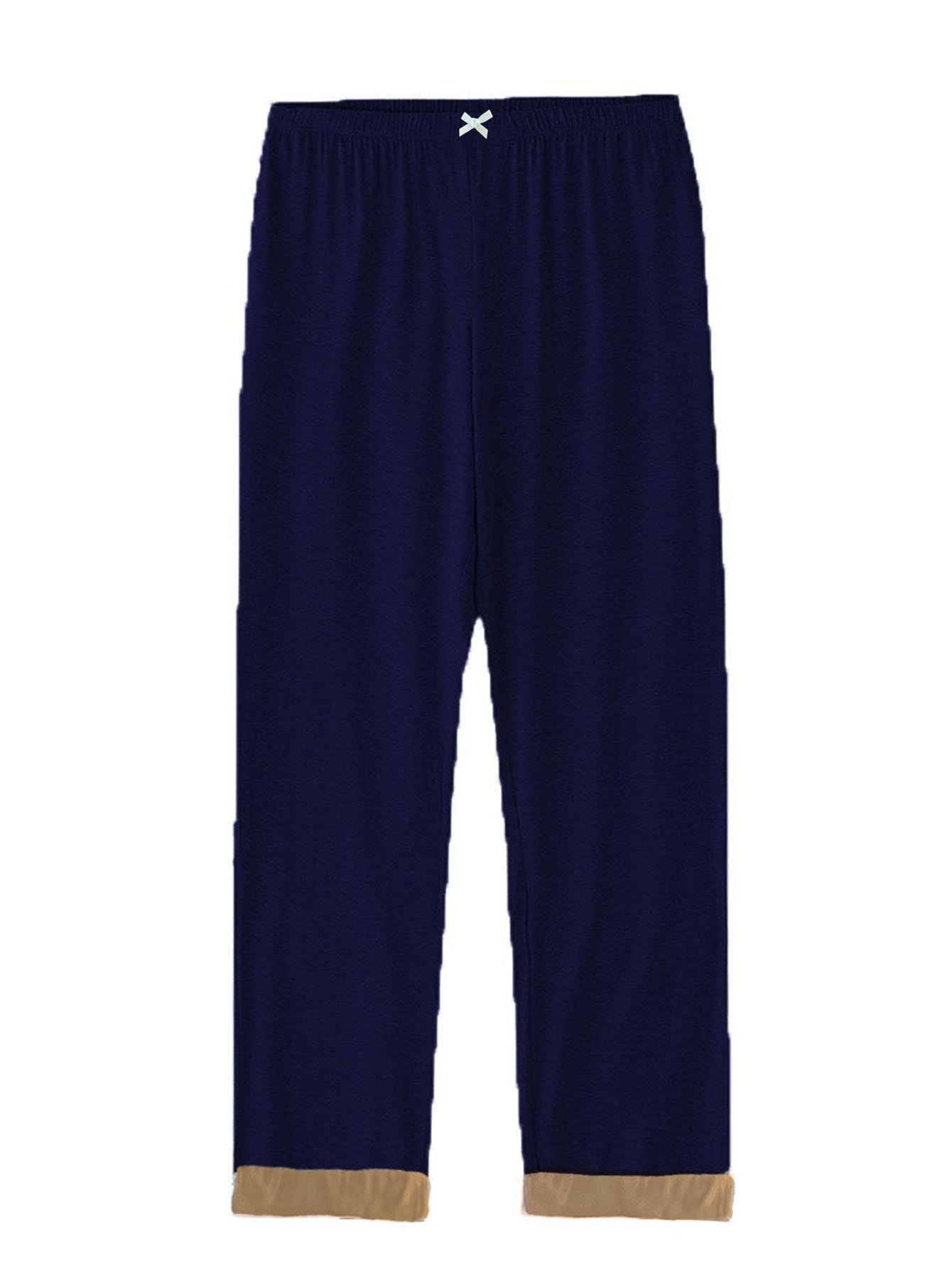 Navy Blue Solid Pyjama