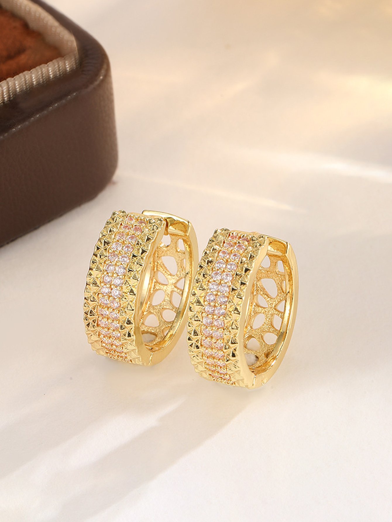 Embellished Huggie Earrings