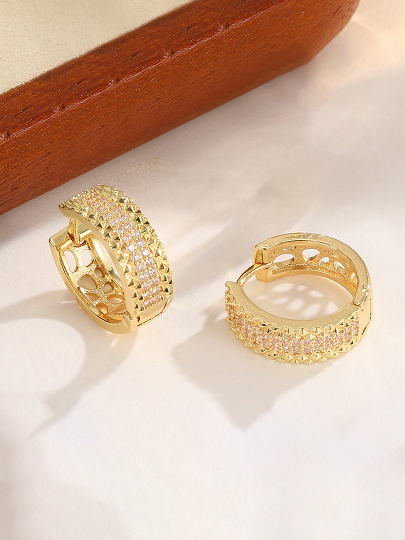 Embellished Huggie Earrings