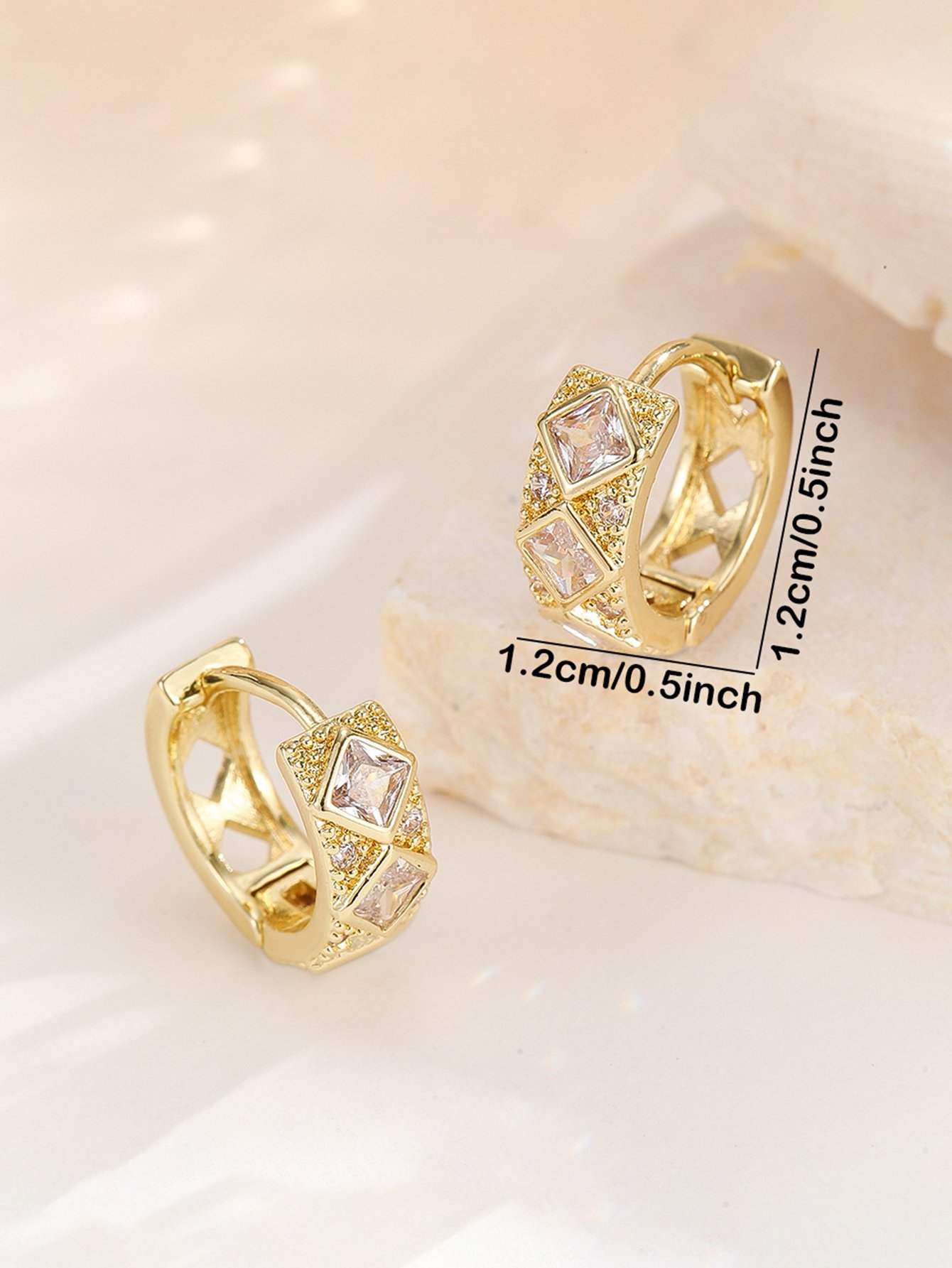 Embellished Huggie Earrings