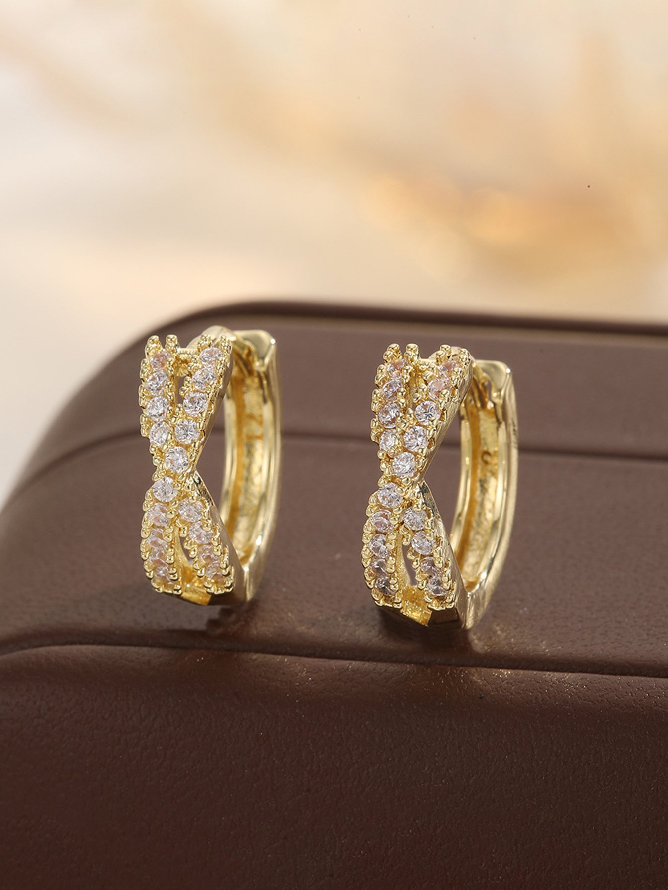 Embellished Huggie Earrings