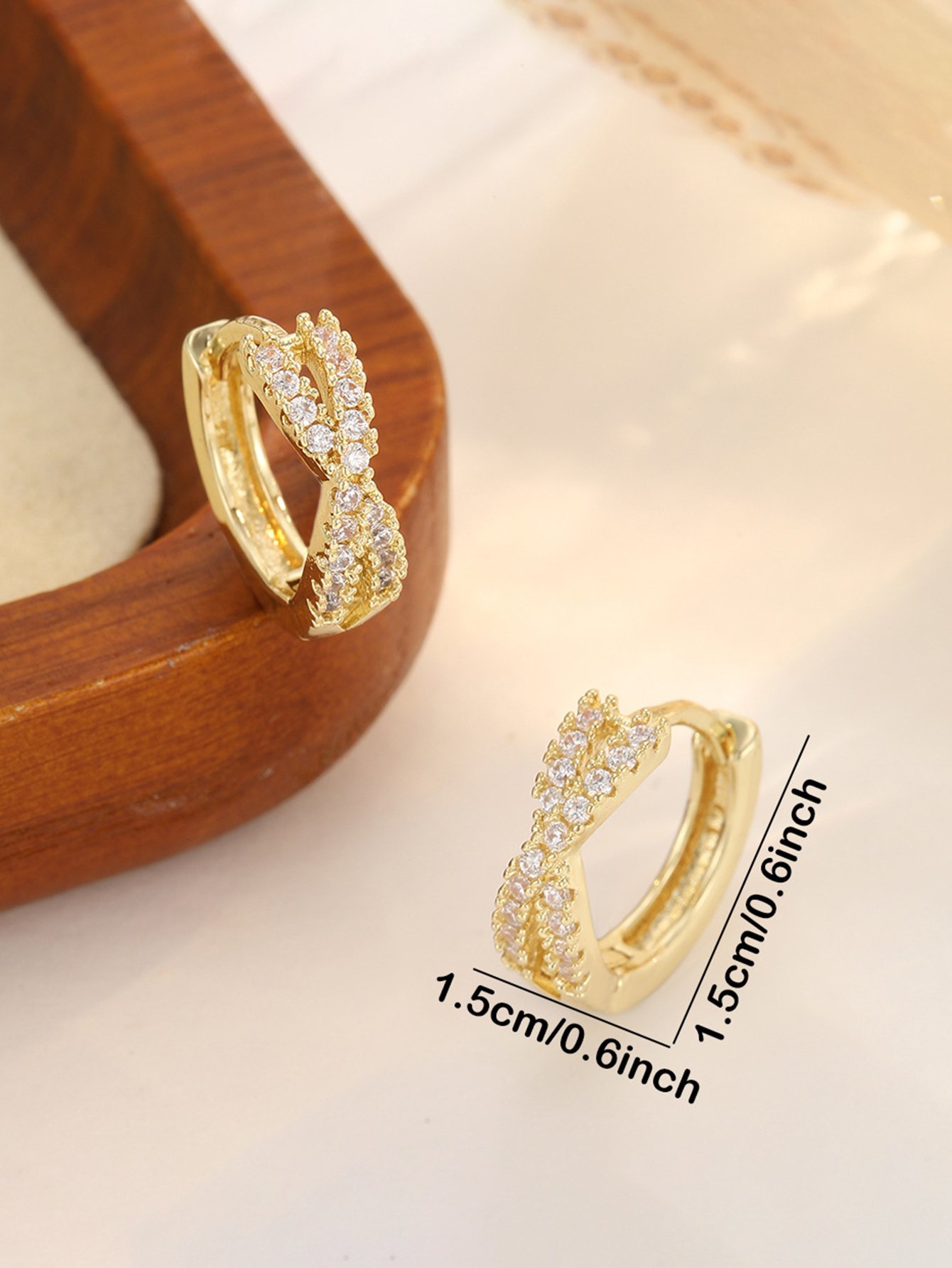 Embellished Huggie Earrings