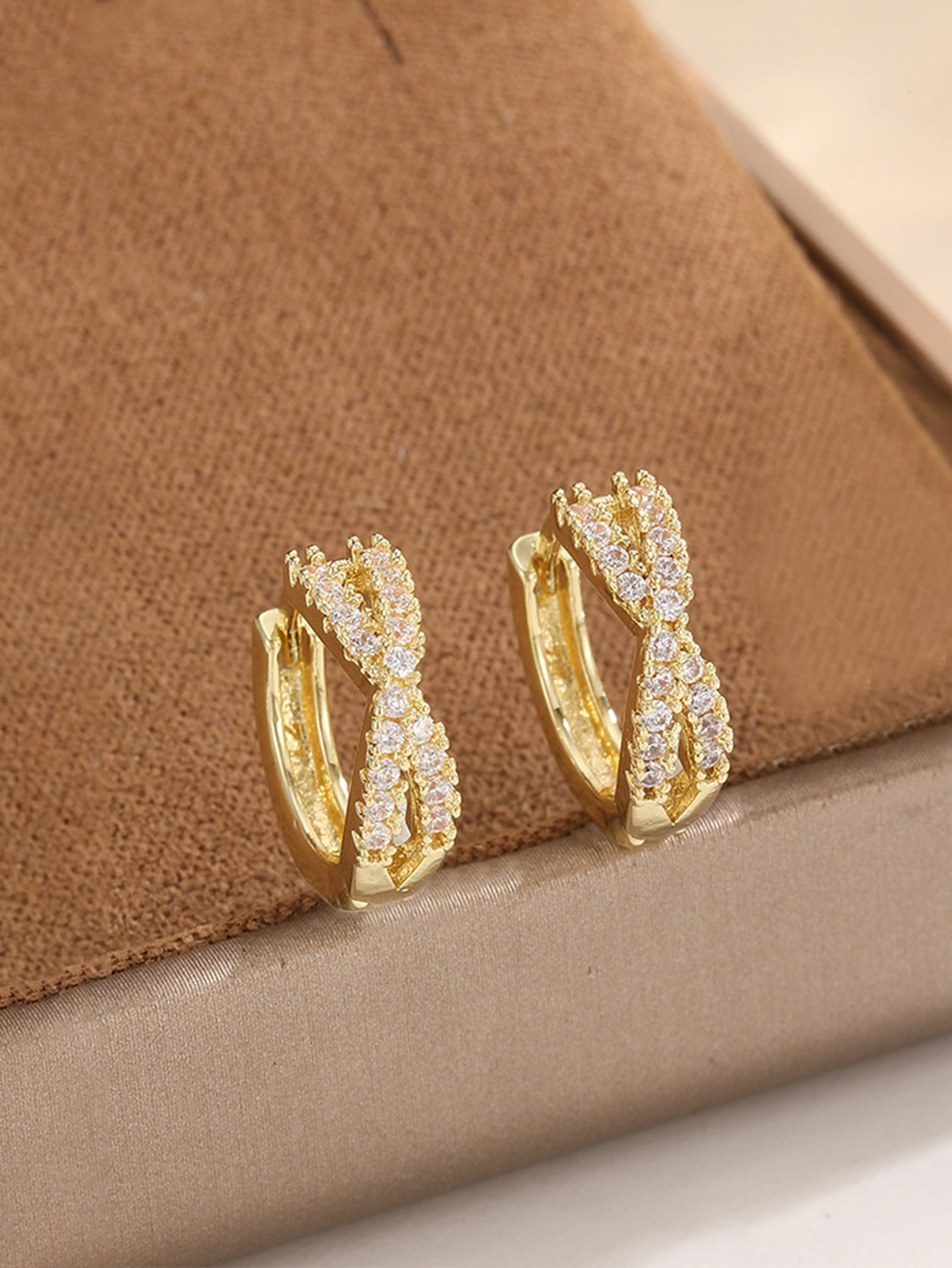 Embellished Huggie Earrings